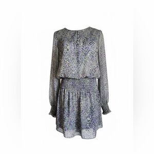 White House Black Market Multicolor Long Sleeve Dress